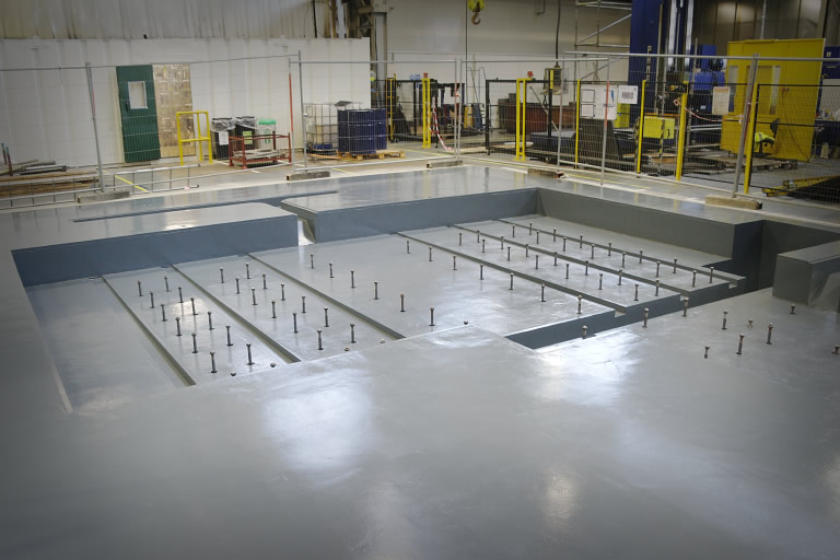 Fives foundation for machining centre, Leeds